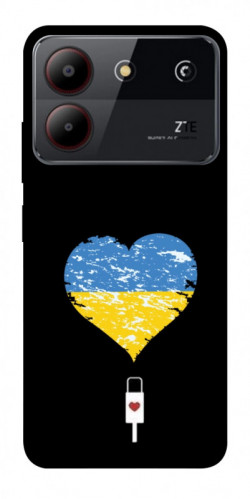 Чохол itsPrint З Україною в серці для ZTE Blade A54 4G