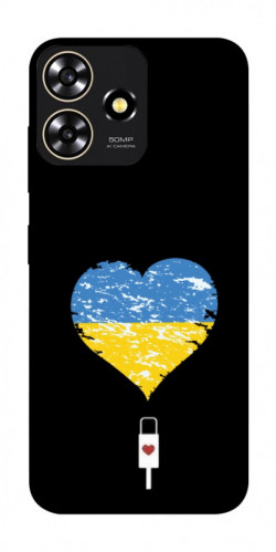 Чехол itsPrint З Україною в серці для ZTE Blade A73 4G