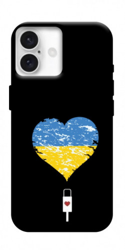 Чехол itsPrint З Україною в серці для Apple iPhone 16 (6.1")