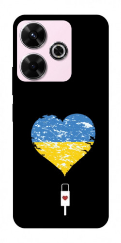 Чехол itsPrint З Україною в серці для Xiaomi Redmi 13 4G / Poco M6 4G