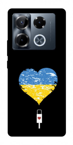 Чехол itsPrint З Україною в серці для Infinix Note 40 Pro 4G