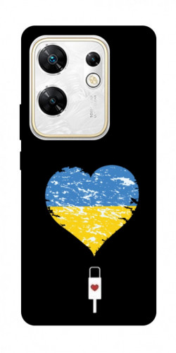Чехол itsPrint З Україною в серці для Infinix Zero 30 4G