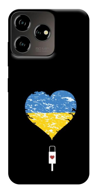 Чехол itsPrint З Україною в серці для ZTE Blade V50 Desing 4G, love ukraine, купить оптом с доставкой