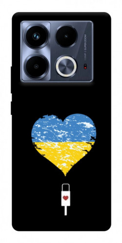 Чехол itsPrint З Україною в серці для Infinix Note 40 4G