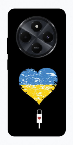 Чехол itsPrint З Україною в серці для Xiaomi Redmi 14C / Poco C75