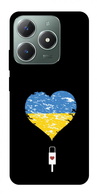 Чохол itsPrint З Україною в серці для Realme C61 4G, love ukraine, купити оптом з доставкою