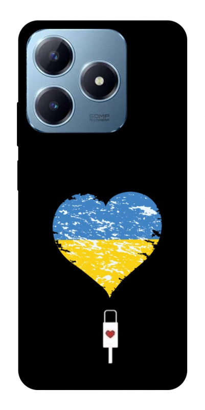 Чехол itsPrint З Україною в серці для Realme C63 4G, love ukraine, купить оптом с доставкой