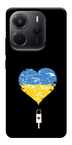 Чехол itsPrint З Україною в серці для Xiaomi Redmi Note 14 4G (Int. version)