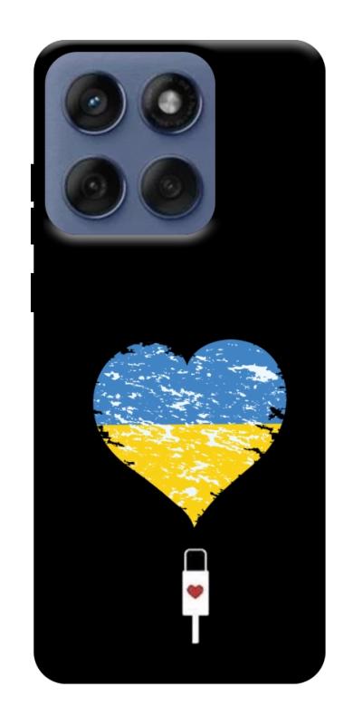 Чехол itsPrint З Україною в серці для Motorola Edge 60 Fusion, love ukraine, купить оптом с доставкой