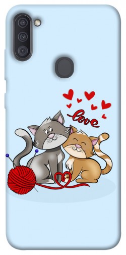 Чохол itsPrint Два коти Love для Samsung Galaxy A11