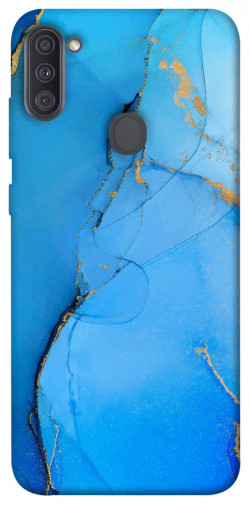 Чехол itsPrint Синий с золотом для Samsung Galaxy A11