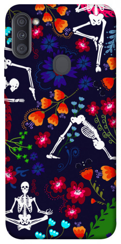 Чехол itsPrint Yoga skeletons для Samsung Galaxy A11