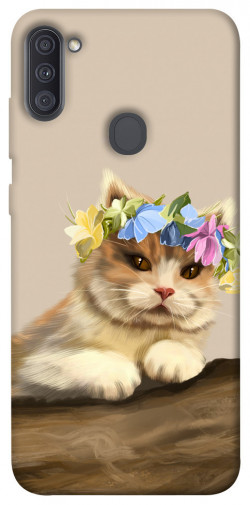 Чохол itsPrint Cat in flowers для Samsung Galaxy A11