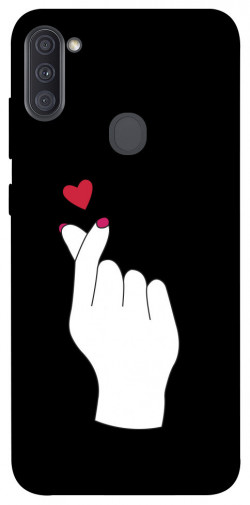 Чехол itsPrint Сердце в руке для Samsung Galaxy A11