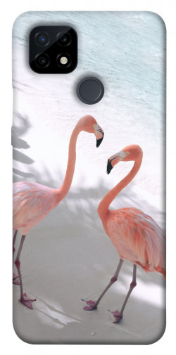 Чехол itsPrint Flamingos для Realme C21