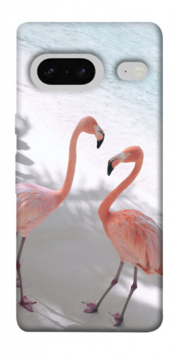 Чехол itsPrint Flamingos для Google Pixel 7