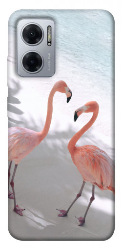 Чехол itsPrint Flamingos для Xiaomi Redmi Note 11E