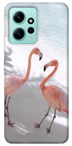 Чехол itsPrint Flamingos для Xiaomi Redmi Note 12 4G