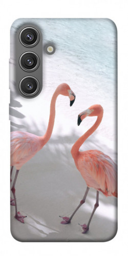 Чехол itsPrint Flamingos для Samsung Galaxy S24
