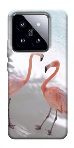 Чехол itsPrint Flamingos для Xiaomi 14 Pro