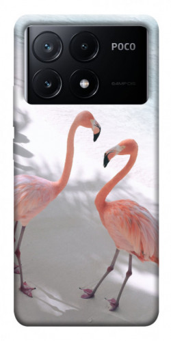 Чехол itsPrint Flamingos для Xiaomi Poco X6