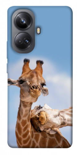 Чехол itsPrint Милые жирафы для Realme 10 Pro+