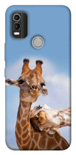 Чехол itsPrint Милые жирафы для Nokia C21 Plus