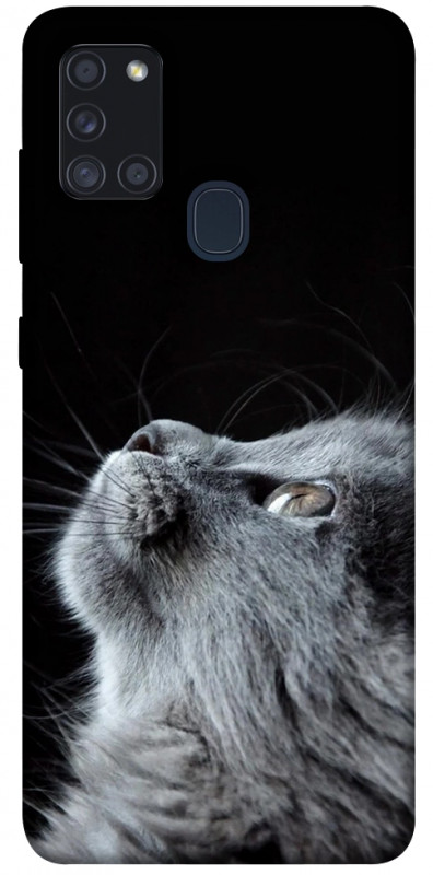 Чохол itsPrint Cute cat для Samsung Galaxy A21s, тварини, купити оптом з доставкою