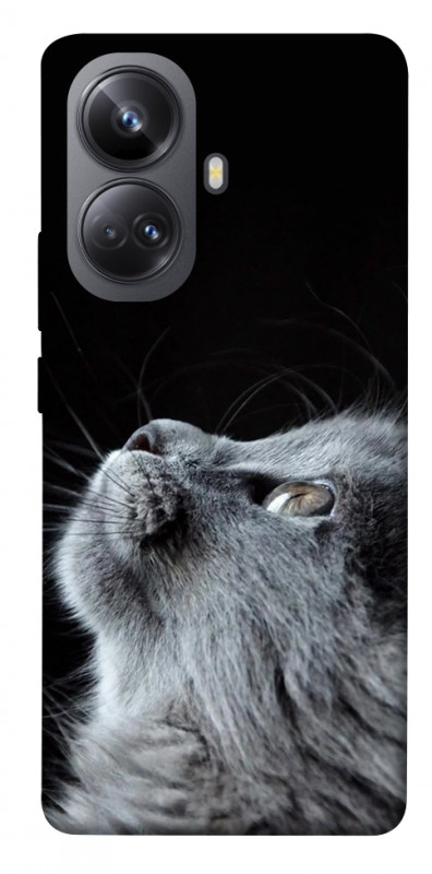 Чехол itsPrint Cute cat для Realme 10 Pro+, животные, купить оптом с доставкой