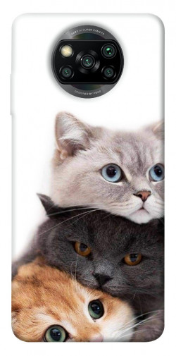 Чехол itsPrint Три кота для Xiaomi Poco X3 NFC / Poco X3 Pro