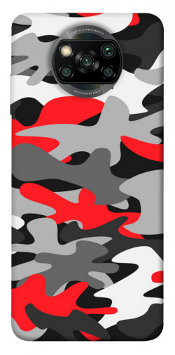 Чехол itsPrint Красно-серый камуфляж для Xiaomi Poco X3 NFC / Poco X3 Pro