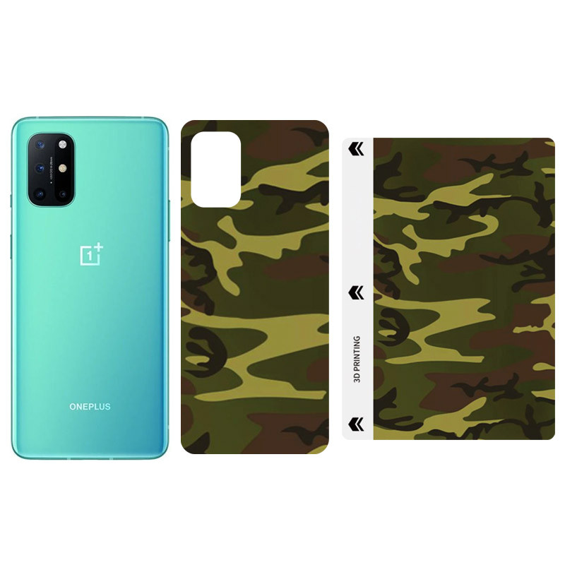 Защитная пленка SKLO Back (тыл) Camo (тех.пак) для OnePlus 8, Коричневый / Army Brown, Бронированная пленка, купить оптом с доставкой