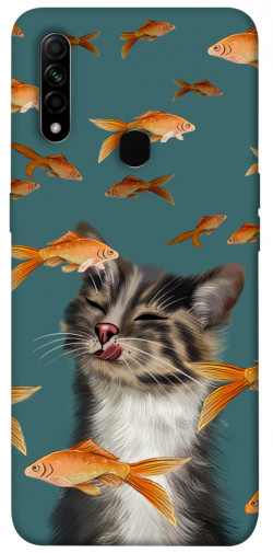 Чехол itsPrint Cat with fish для Oppo A31