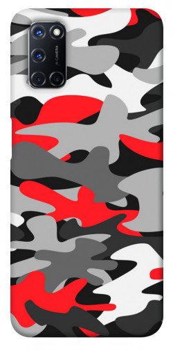 Чехол itsPrint Красно-серый камуфляж для Oppo A52 / A72 / A92