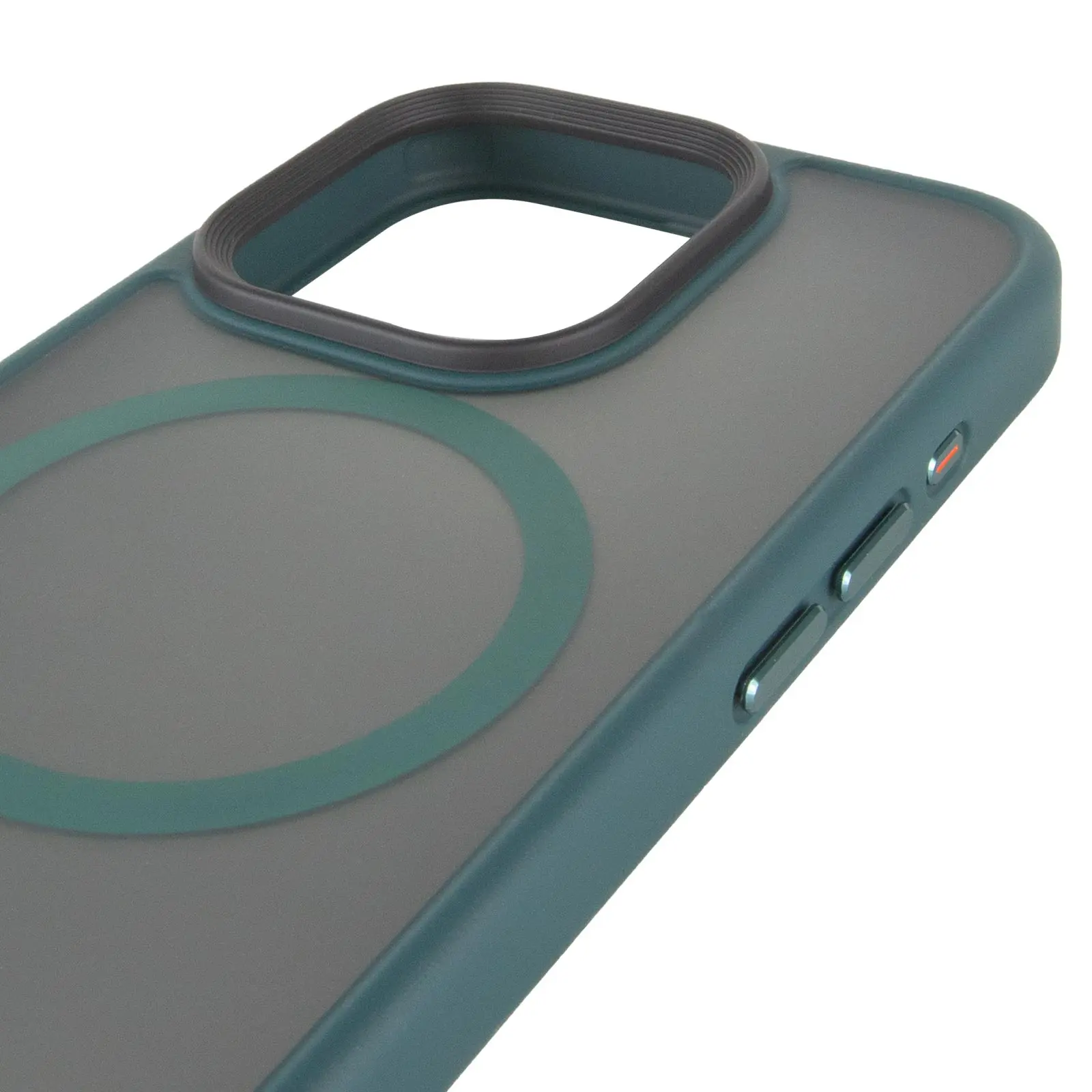 TPU+PC чехол Metal Buttons with MagSafe для Apple iPhone 15 Pro (6.1"), Зеленый 3, TPU+PC, купить оптом с доставкой
