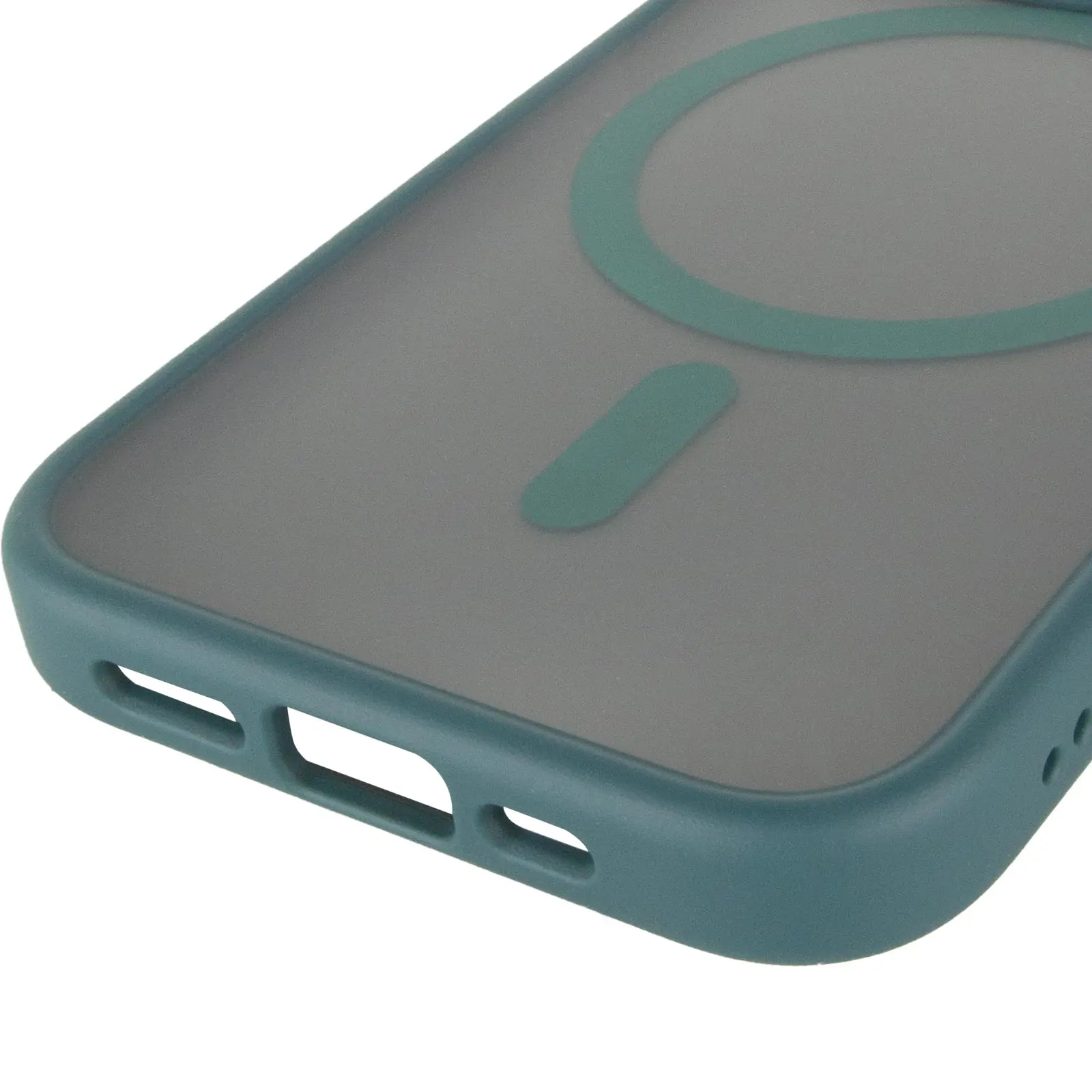 TPU+PC чехол Metal Buttons with MagSafe для Apple iPhone 15 Pro (6.1"), Зеленый 4, TPU+PC, купить оптом с доставкой