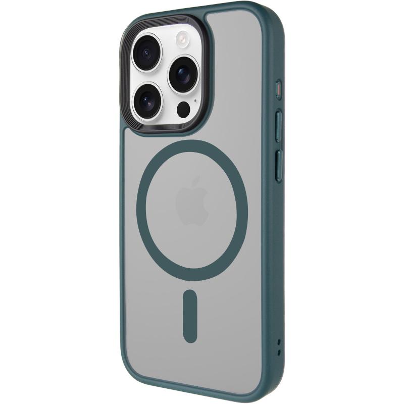 TPU+PC чохол Metal Buttons with MagSafe для Apple iPhone 15 Pro Max (6.7) на малюнкі №1