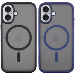 TPU+PC чохол Metal Buttons with MagSafe для Apple iPhone 16 (6.1")