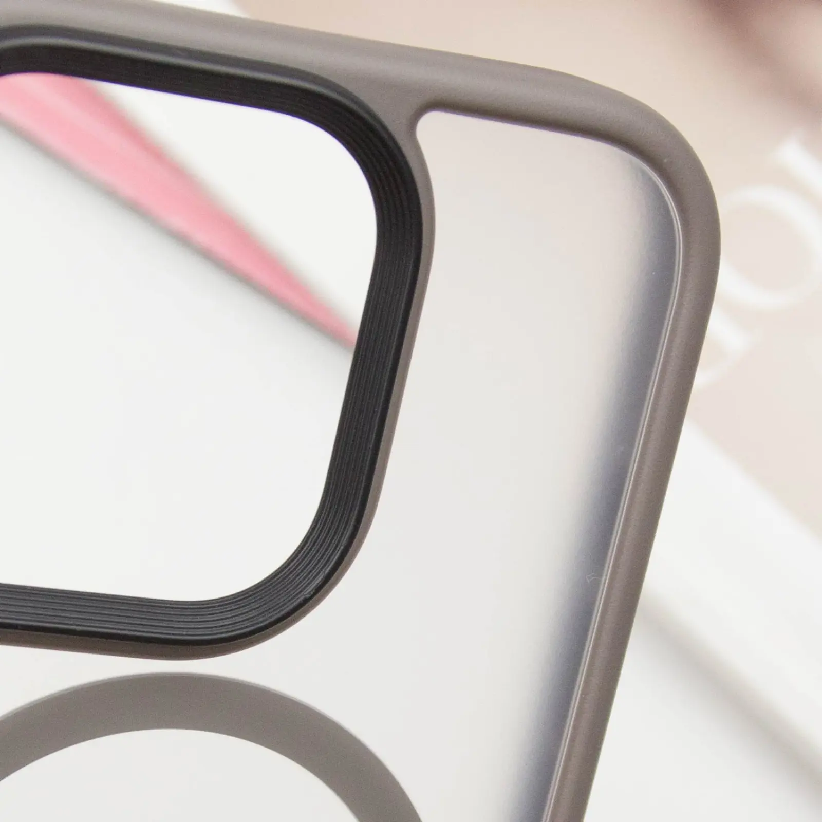 TPU+PC чохол Metal Buttons with MagSafe для Apple iPhone 16 Pro (6.3"), Сірий 5, TPU+PC, купити оптом з доставкою