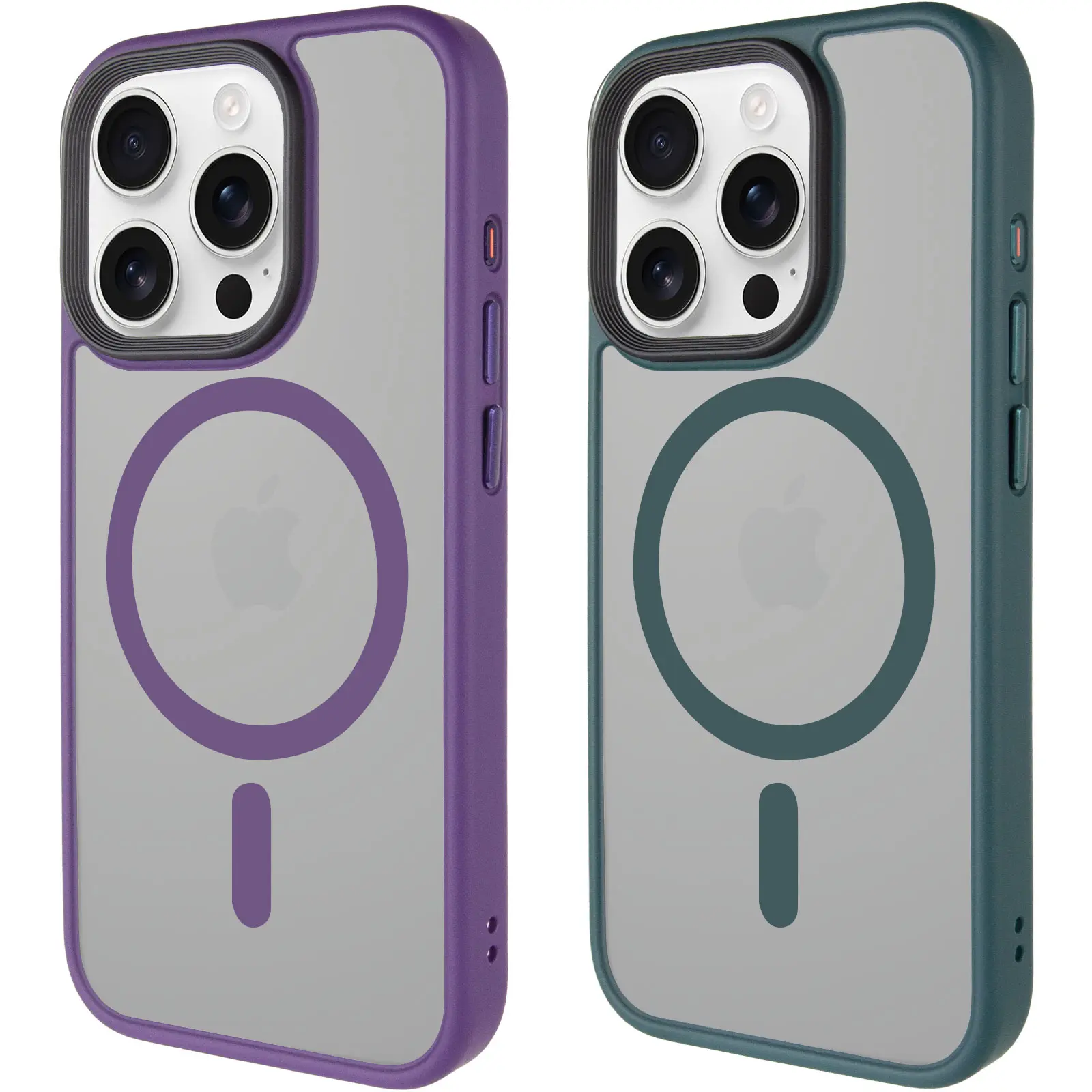 TPU+PC чехол Metal Buttons with MagSafe для Apple iPhone 16 Pro Max (6.9"), TPU+PC, купить оптом с доставкой
