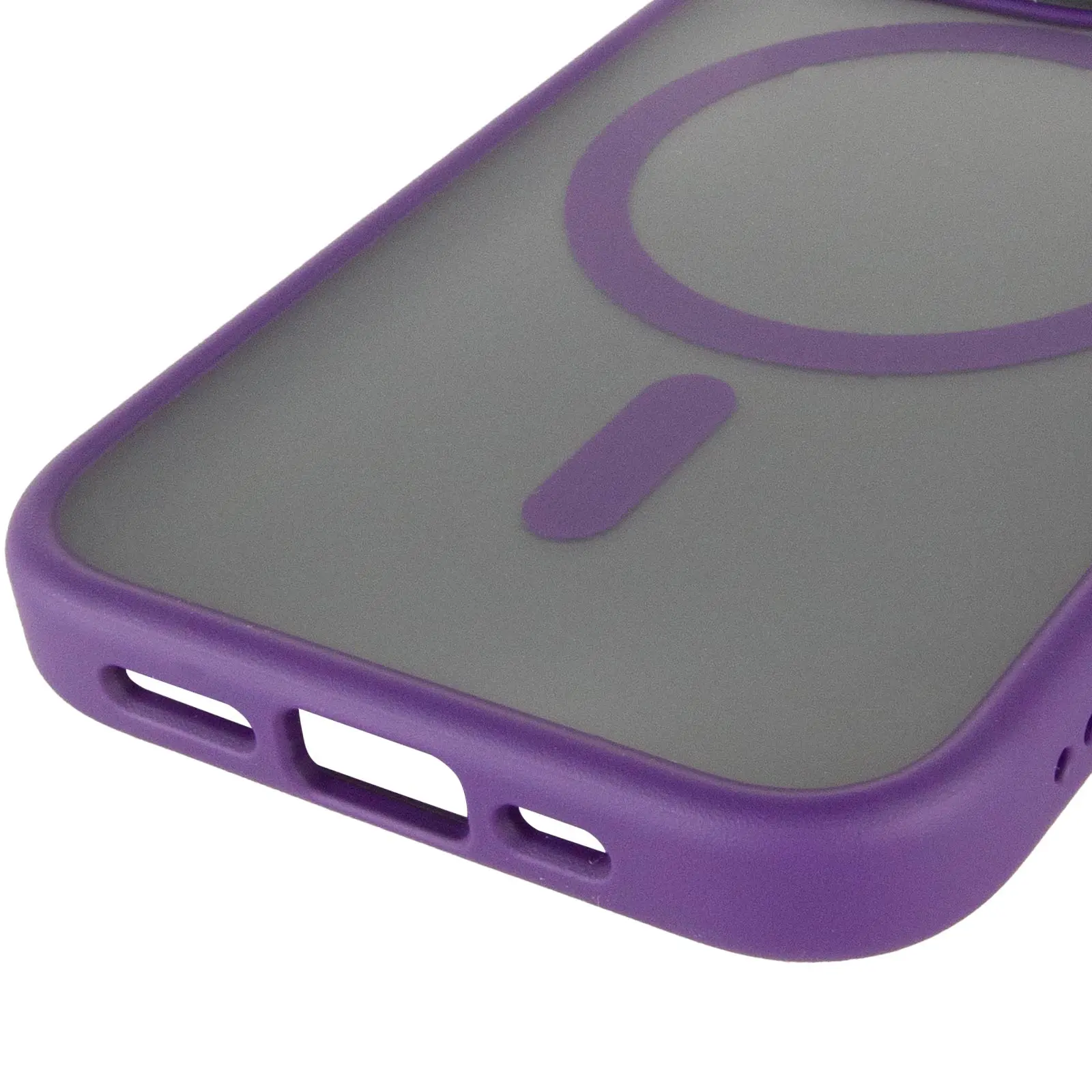 TPU+PC чехол Metal Buttons with MagSafe для Apple iPhone 16 Pro Max (6.9"), Темно-Фиолетовый 4, TPU+PC, купить оптом с доставкой