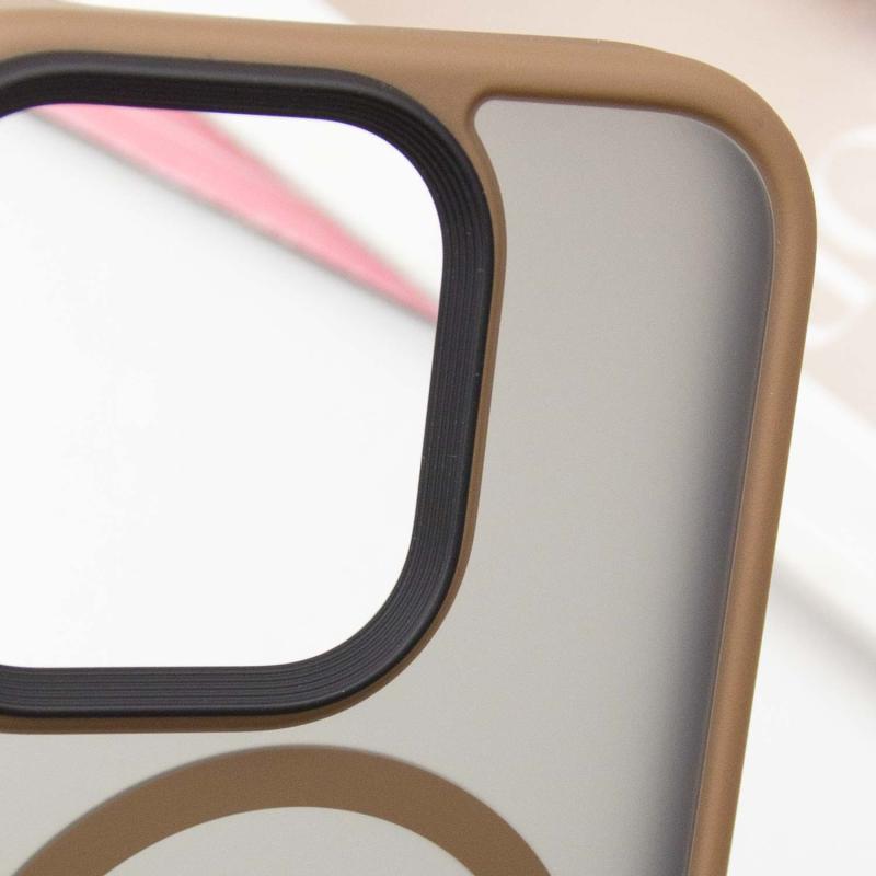 TPU+PC чехол Metal Buttons with MagSafe для Apple iPhone 16 Pro Max (6.9) на картинке №5