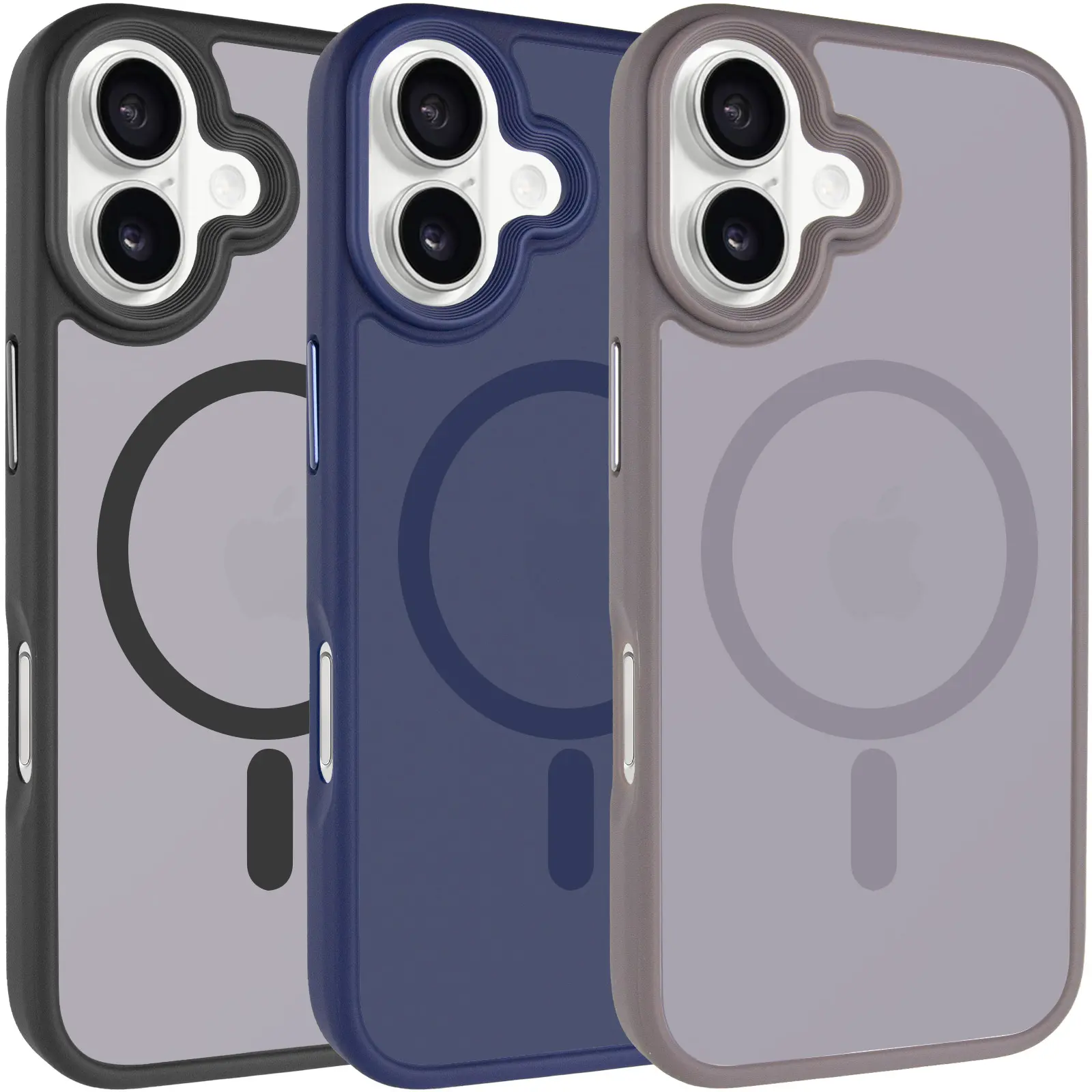 TPU+PC чехол Metal Buttons with MagSafe для Apple iPhone 17 (6.3"), TPU+PC, купить оптом с доставкой