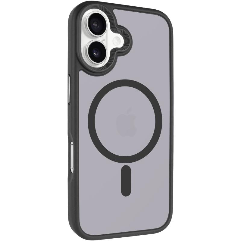 TPU+PC чехол Metal Buttons with MagSafe для Apple iPhone 17 (6.3) на картинке №1
