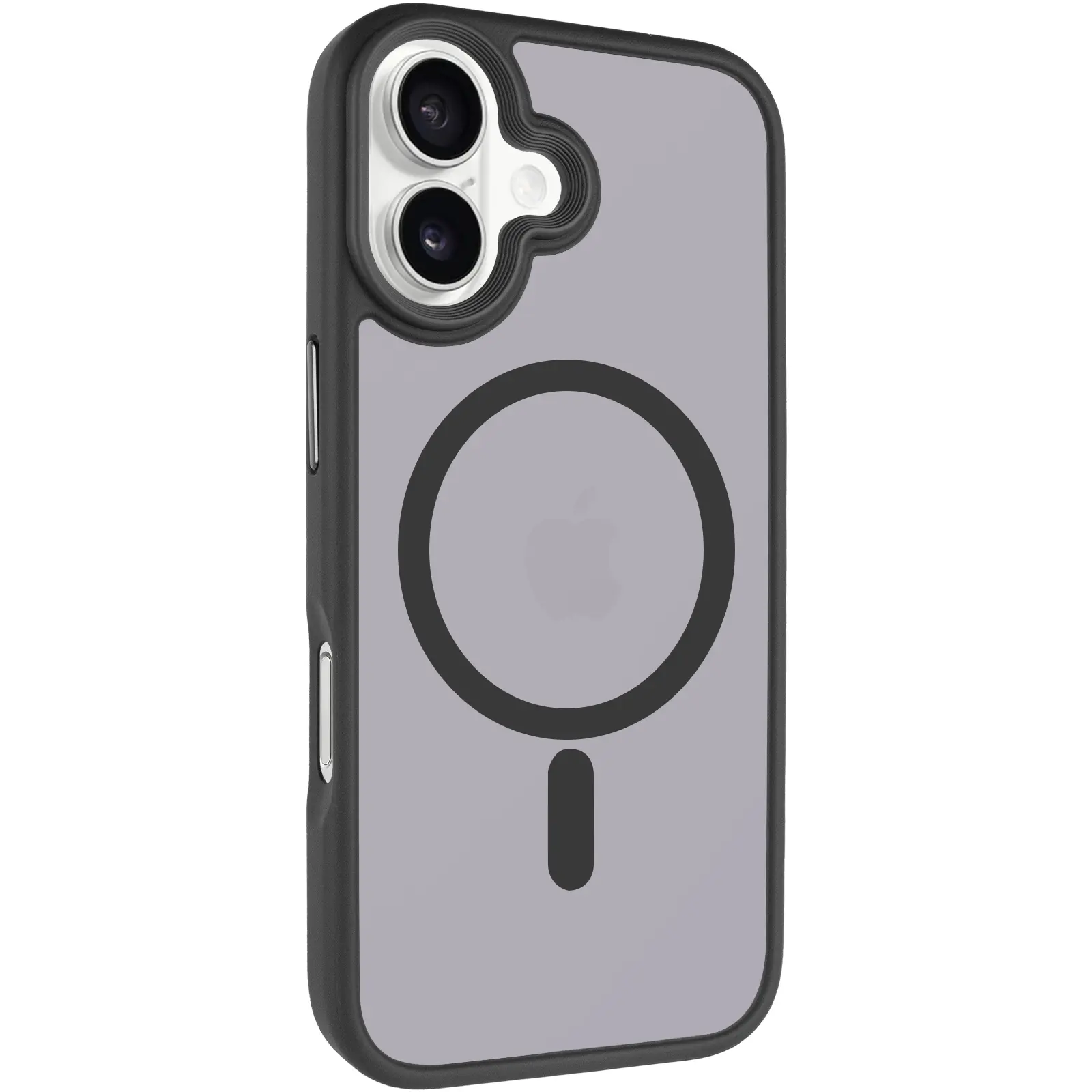 TPU+PC чехол Metal Buttons with MagSafe для Apple iPhone 17 (6.3"), Черный / Black, TPU+PC, купить оптом с доставкой