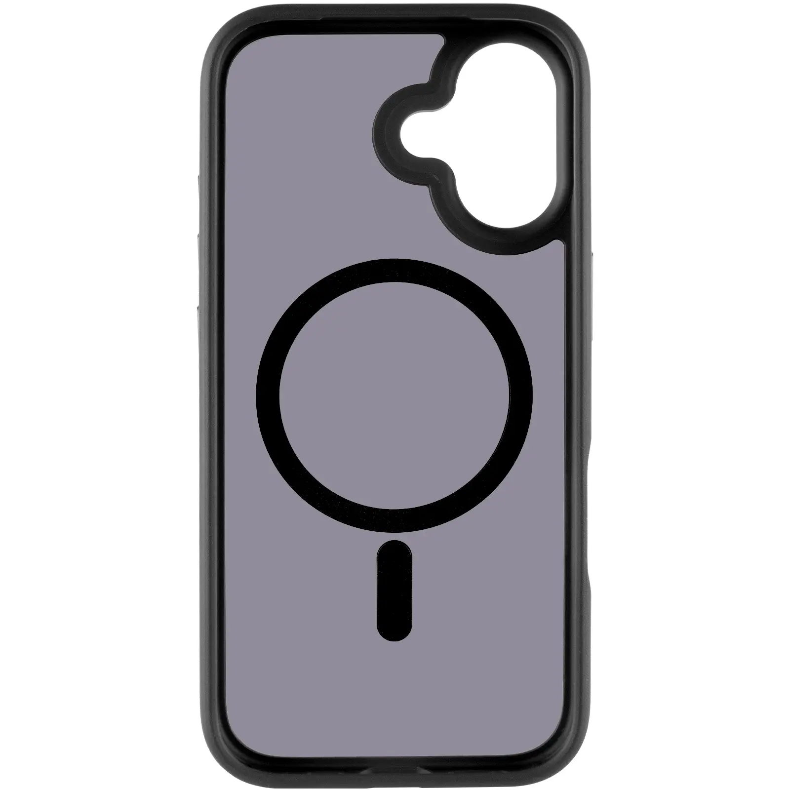 TPU+PC чехол Metal Buttons with MagSafe для Apple iPhone 17 (6.3"), Черный / Black 2, TPU+PC, купить оптом с доставкой