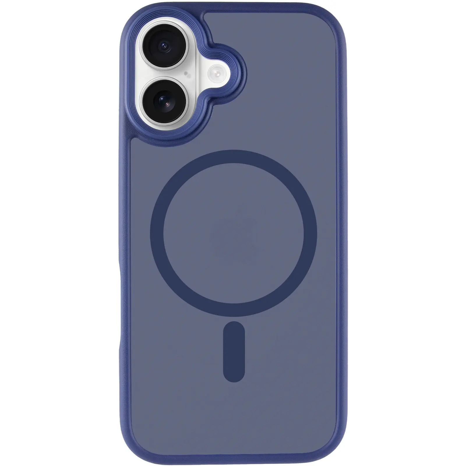 TPU+PC чехол Metal Buttons with MagSafe для Apple iPhone 17 (6.3"), Синий / Navy Blue 1, TPU+PC, купить оптом с доставкой