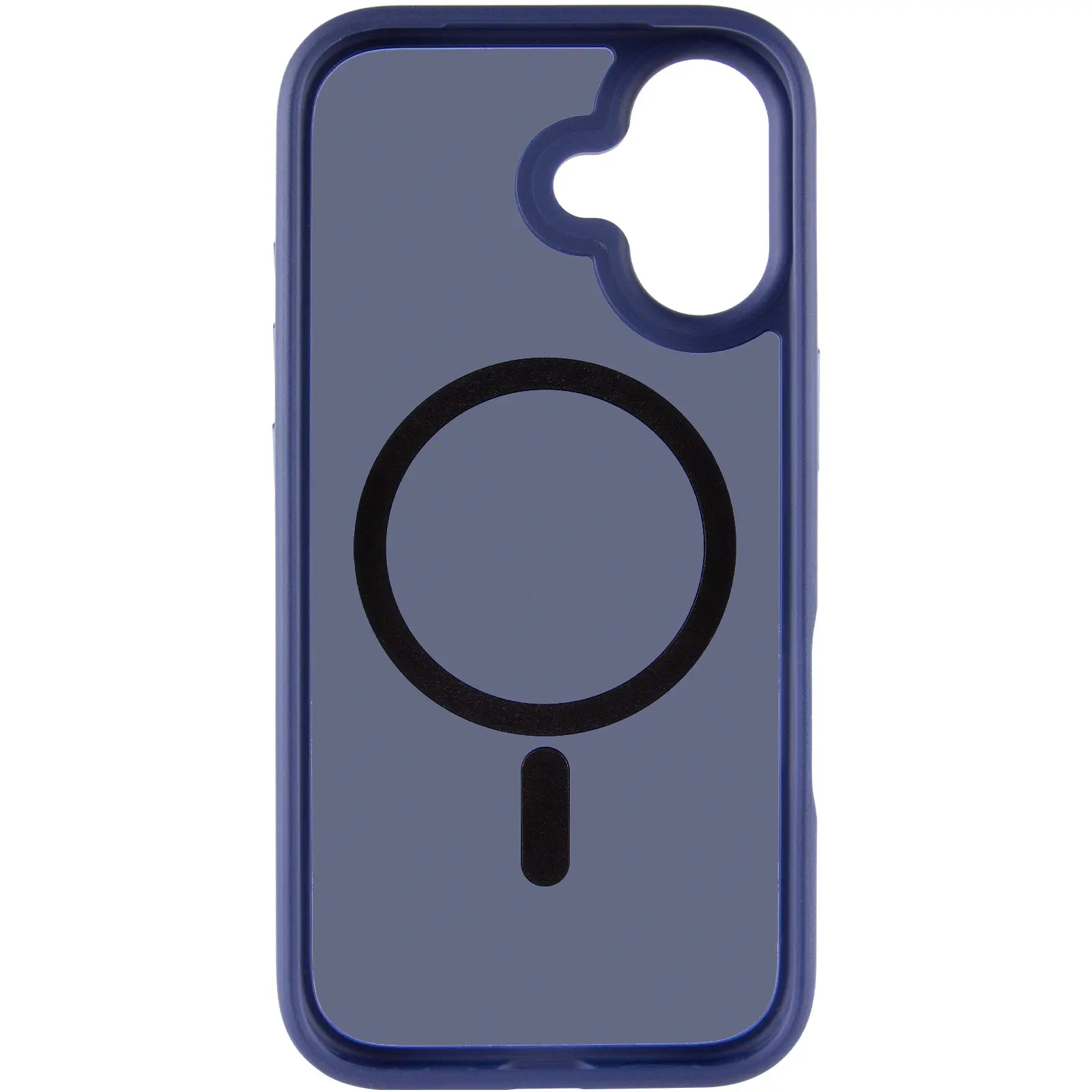 TPU+PC чехол Metal Buttons with MagSafe для Apple iPhone 17 (6.3"), Синий / Navy Blue 2, TPU+PC, купить оптом с доставкой