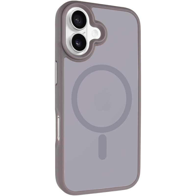 TPU+PC чохол Metal Buttons with MagSafe для Apple iPhone 17 (6.3) на малюнкі №1