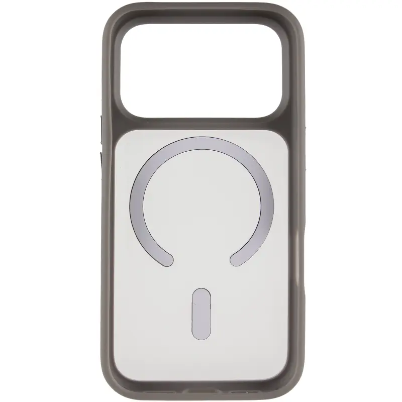 TPU+PC чехол Metal Buttons with MagSafe для Apple iPhone 17 Pro (6.3"), Серый / Grey 2, TPU+PC, купить оптом с доставкой